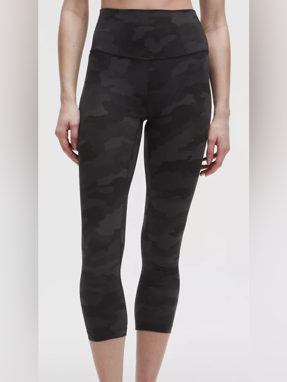 Lululemon Align High-Rise leggings in a black camo pattern